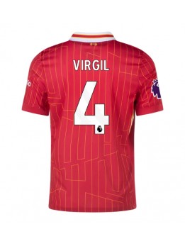 Muži Futbalové oblečenie Liverpool Virgil van Dijk #4 2024-25 Krátky Rukáv - Domáci